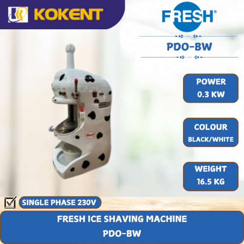 FRESH ICE SHAVING MACHINE [ 0.3KW ] PDO-BW