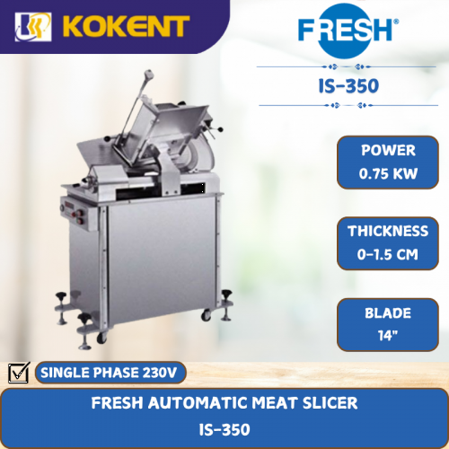 FRESH AUTOMATIC MEAT SLICER [ 0.75KW ] IS-350