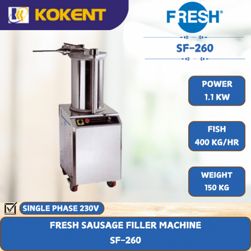 FRESH SAUSAGE FILLER MACHINE [ 1.1KW ] SF-260