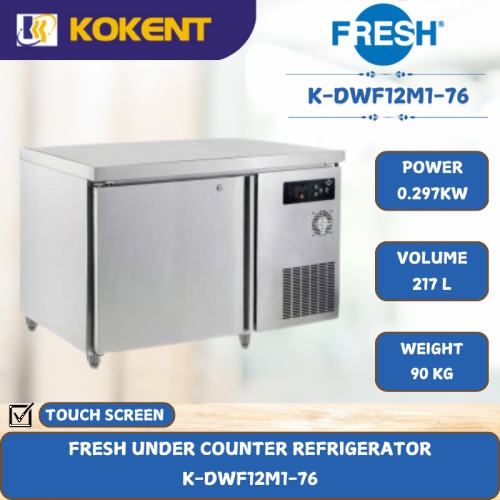 FRESH UNDER COUNTER REFRIGERATOR [ 0.297KA ] K-DWF12M1-76