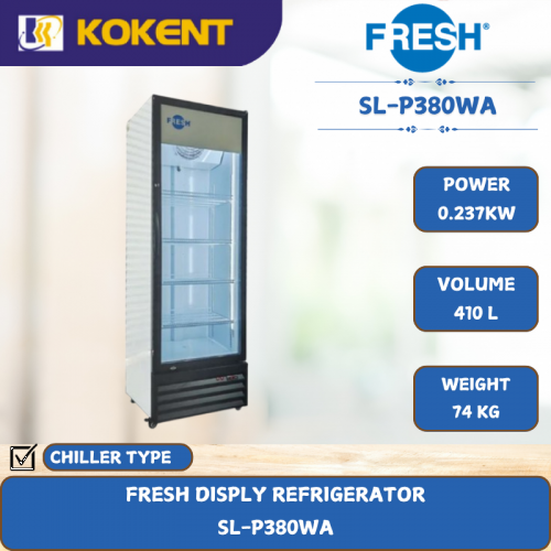 FRESH DISPLY REFRIGERATOR [ 0.237KW ] SL-P380WA