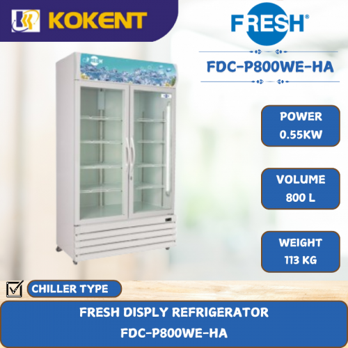 FRESH DISPLY REFRIGERATOR [ 0.55KW ] FDC-P800WE-HA