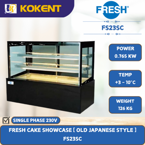 FRESH CAKE SHOWCASE [ OLD JAPANESE STYLE ] [ 0.765KW ] FS23SC