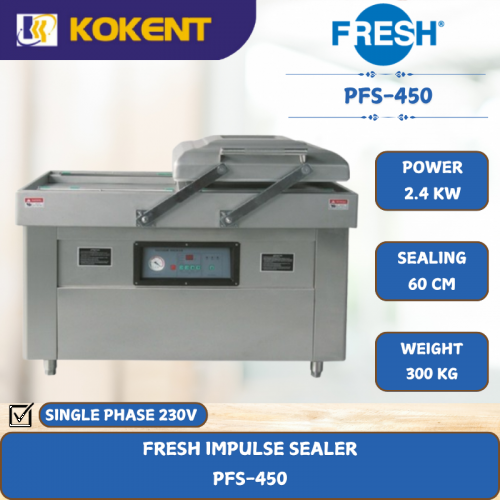 FRESH STANDING VACUUM PACKAGER [ 2.4KW ] DZQ600/2SA