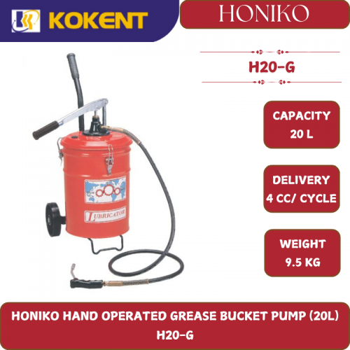 HONIKO HAND OPERATED GREASE BUCKET PUMP (20L)  H20-G
