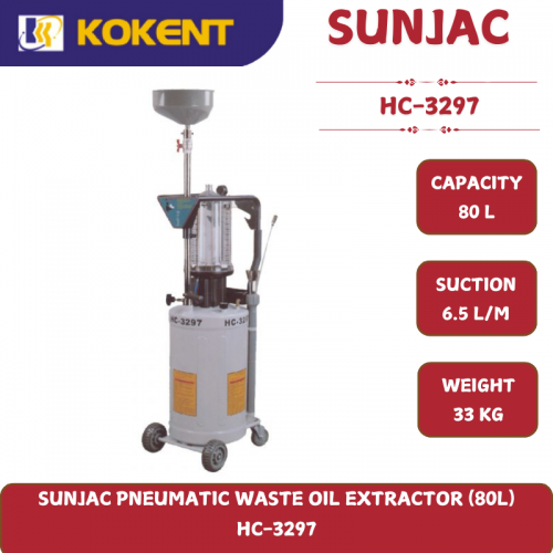 SUNJAC PNEUMATIC WASTE OIL EXTRACTOR (80L)  HC-3297