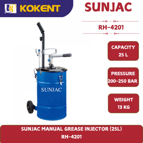 SUNJAC MANUAL GREASE INJECTOR (25L)  RH-4201