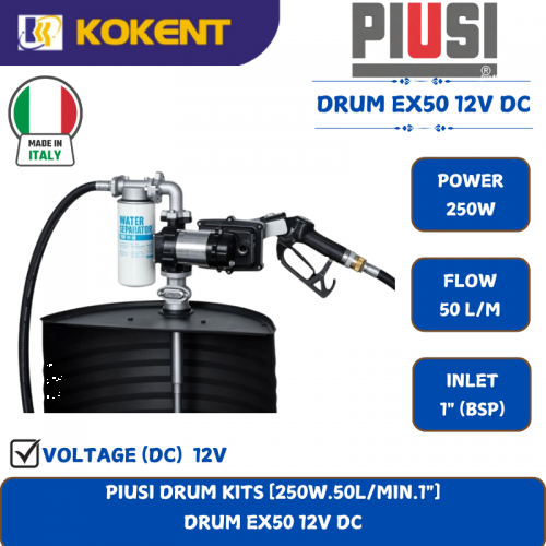 PIUSI DRUM KITS [250W.50L/MIN.1