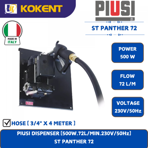 PIUSI DISPENSER [500W.72L/MIN.230V/50Hz]  ST PANTHER 72