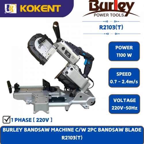 BURLEY BANDSAW MACHINE C/W 2PC BANDSAW BLADE [1100W ] R2103(T)