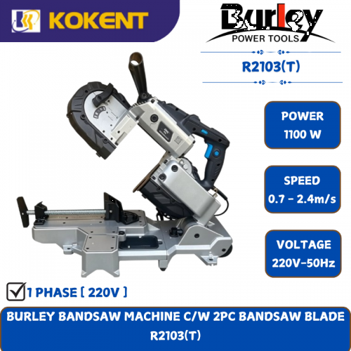 BURLEY BANDSAW MACHINE C/W 2PC BANDSAW BLADE [1100W ] R2103(T)
