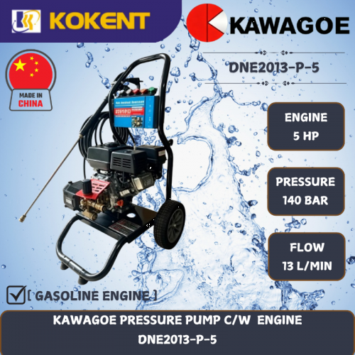 KAWAGOE PRESSURE PUMP C/W  ENGINE [140BAR] DNE2013-P-5