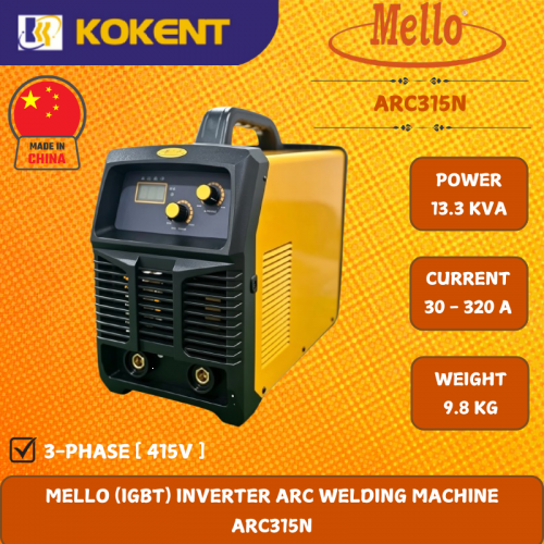 MELLO (IGBT) INVERTER ARC WELDING MACHINE  ARC315N