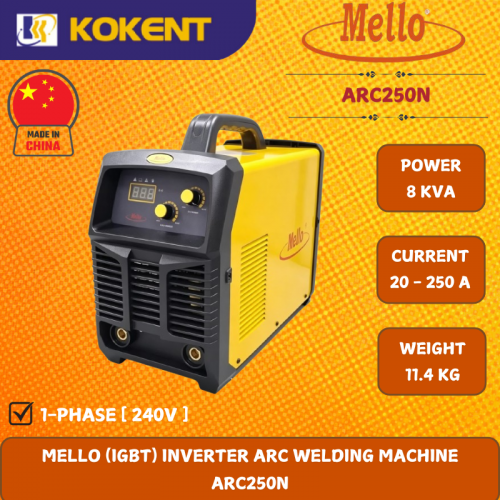 MELLO (IGBT) INVERTER ARC WELDING MACHINE  ARC250N