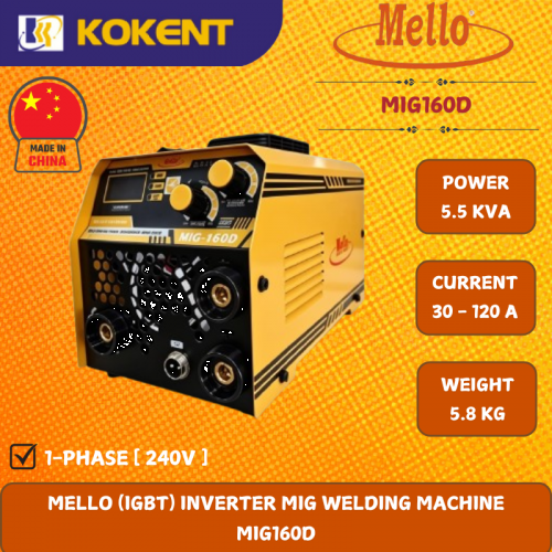 MELLO (IGBT) INVERTER MIG WELDING MACHINE  MIG160D