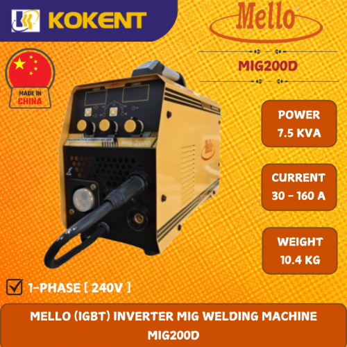 MELLO (IGBT) INVERTER MIG WELDING MACHINE  MIG200D