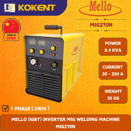 MELLO (IGBT) INVERTER MIG WELDING MACHINE  MIG270N
