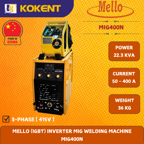 MELLO (IGBT) INVERTER MIG WELDING MACHINE  MIG400N