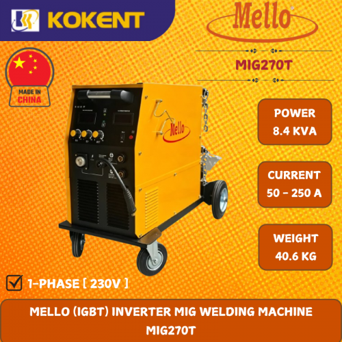 MELLO (IGBT) INVERTER MIG WELDING MACHINE  MIG270T