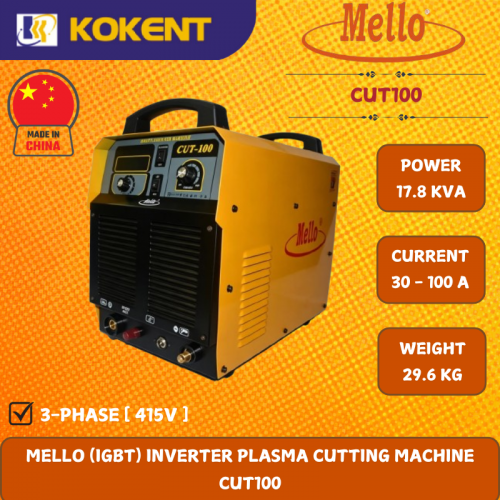 MELLO (IGBT) INVERTER PLASMA CUTTING MACHINE  CUT100
