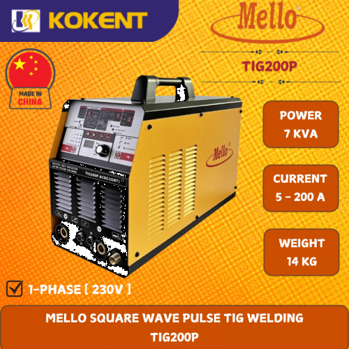 MELLO SQUARE WAVE PULSE TIG WELDING  TIG200P