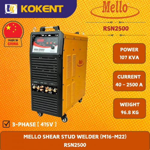 MELLO SHEAR STUD WELDER (M16-M22)  RSN2500