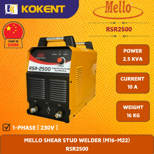 MELLO SHEAR STUD WELDER (M16-M22)  RSR2500