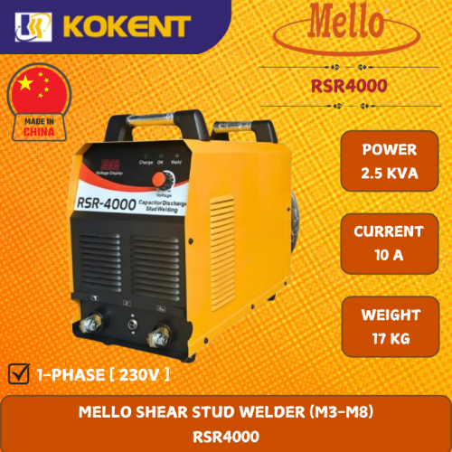 MELLO SHEAR STUD WELDER (M3-M8)  RSR4000