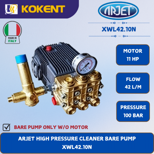 ANNOVI REVERBERI HIGH PTESSURE CUSTOMIZED BARE PUMP [100BAR.11HP.42L/MIN] XWL42.10N