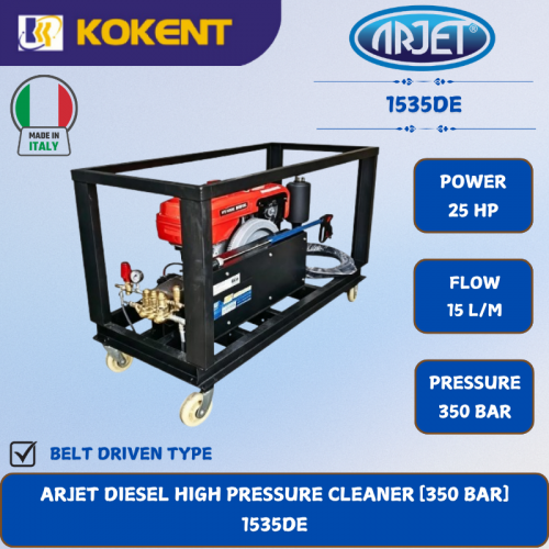 ARJET DIESEL HIGH PRESSURE CLEANER [350 BAR.25HP.15L/MIN]  1535DE