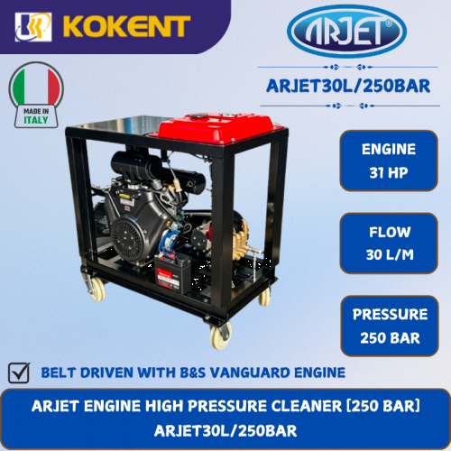 ARJET ENGINE HIGH PRESSURE CLEANER [250 BAR]  ARJET30L/250BAR