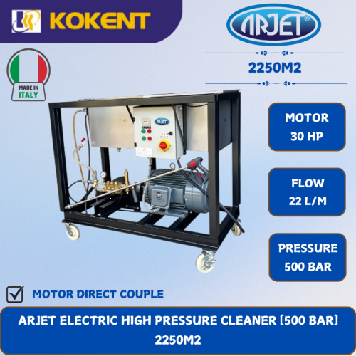 ARJET ELECTRIC HIGH PRESSURE CLEANER [500 BAR.30HP.22L/MIN]  2250M2