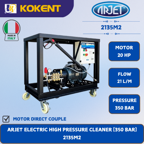 ARJET ELECTRIC HIGH PRESSURE CLEANER [350 BAR.20HP.21L/MIN]  2135M2