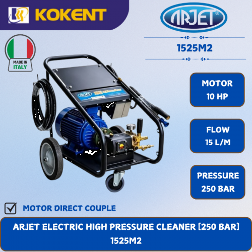 ARJET ELECTRIC HIGH PRESSURE CLEANER [250 BAR.10HP.15L/MIN]  1525M2