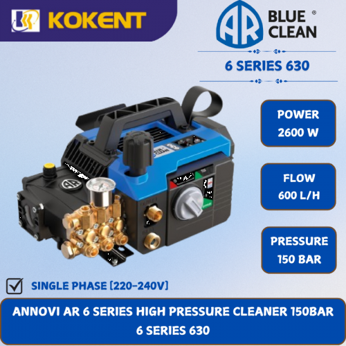 ANNOVI AR 6 SERIES HIGH PRESSURE CLEANER [150BAR]  6 SERIES 630