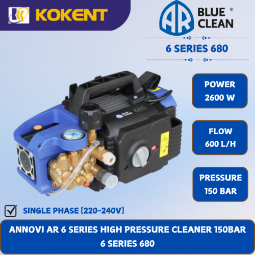 ANNOVI AR 6 SERIES HIGH PRESSURE CLEANER [150BAR]  6 SERIES 680