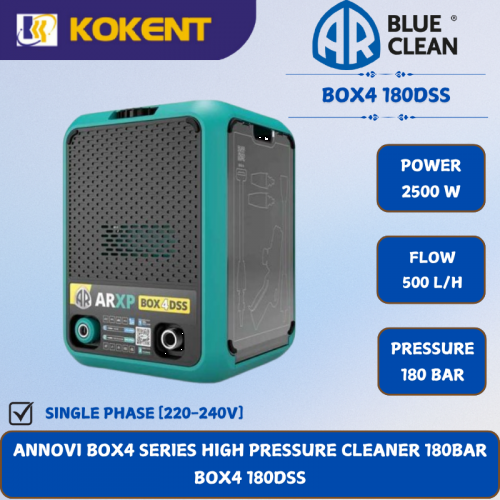 ANNOVI BOX4 SERIES HIGH PRESSURE CLEANER [180BAR]  BOX4 180DSS