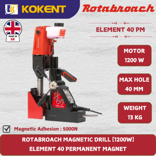 ROTABROACH MAGNETIC DRILL [1200W]  ELEMENT 40 PERMANENT MAGNET