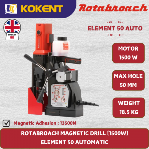ROTABROACH MAGNETIC DRILL [1500W]  ELEMENT 50 AUTOMATIC