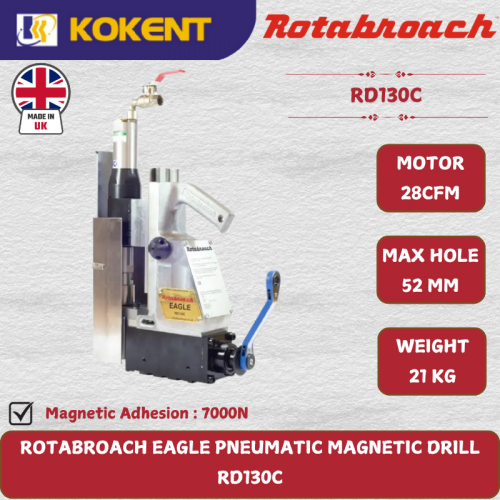 ROTABROACH EAGLE PNEUMATIC MAGNETIC DRILL  RD130C