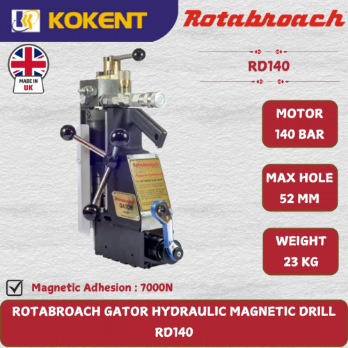 ROTABROACH GATOR HYDRAULIC MAGNETIC DRILL  RD140