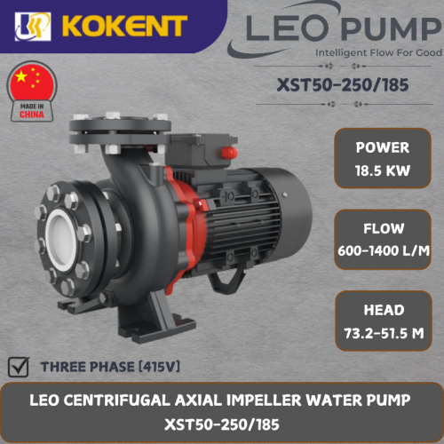 LEO CENTRIFUGAL AXIAL IMPELLER WATER PUMP [18.5KW.600-1400L/MIN.73.2-51.5M/HEAD]  XST50-250/185