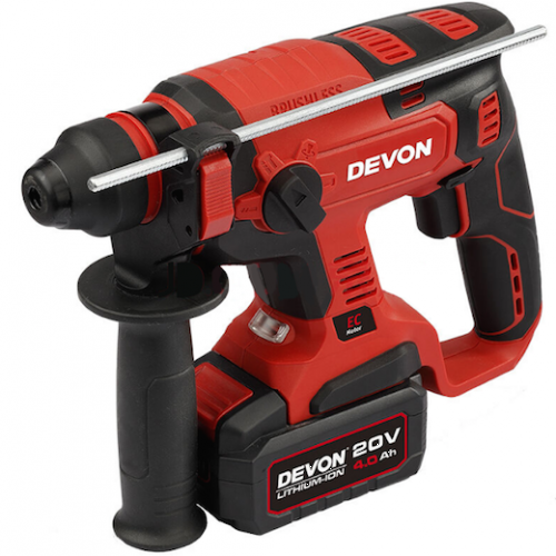 Devon Cordless Rotary Hammer 3Modes, 20V4.0Ah, 5401-Li-20RH