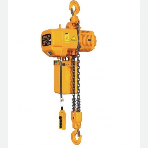 HKD Chain Hoist 0.5tx5m 3Ø 6.9&2.3/min 0.75kW 72kg HKD00501SD