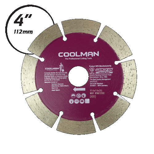 COOLMAN DRY SEGMENTED BLADE