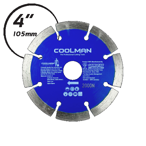 COOLMAN DRY SEGMENTED BLADE