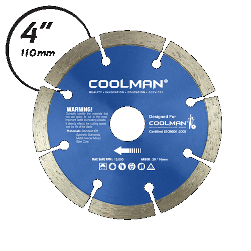 COOLMAN DRY SEGMENTED BLADE