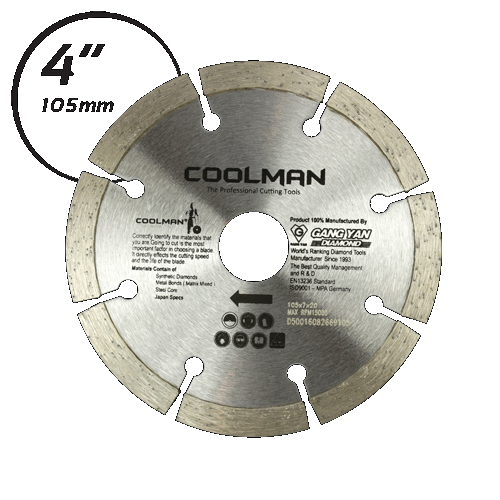 COOLMAN DRY SEGMENTED BLADE