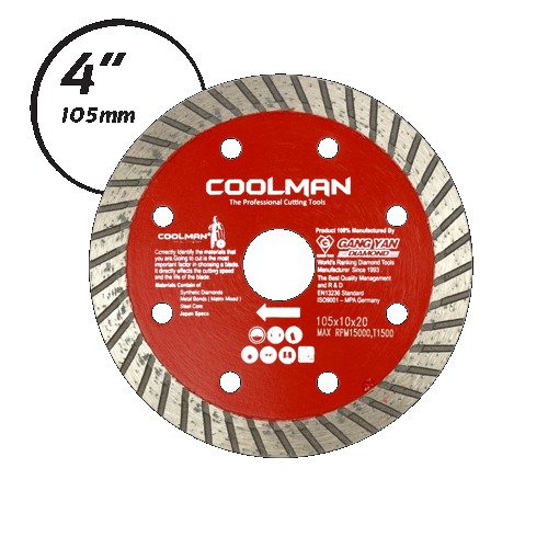 COOLMAN CONTINUOUS TURBO RIM BLADE