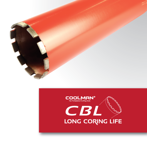 COOLMAN DIAMOND WET CORING BIT CBL SERIES